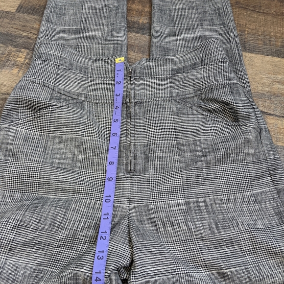 Rebecca Taylor high rise houndstooth academia preppy pants - Picture 4 of 8
